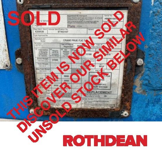 1995 CRANE FRUEHAUF TANKER in Food & Chemical Tankers Trailers