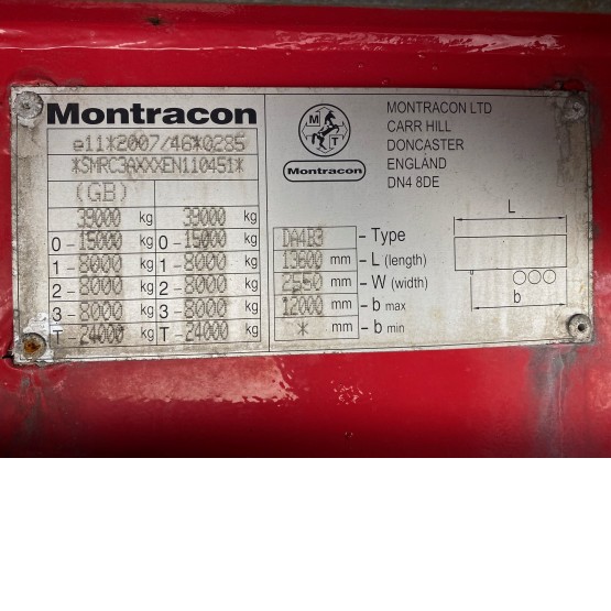 2014 Montracon CURTAIN SIDER in Curtain Siders Trailers
