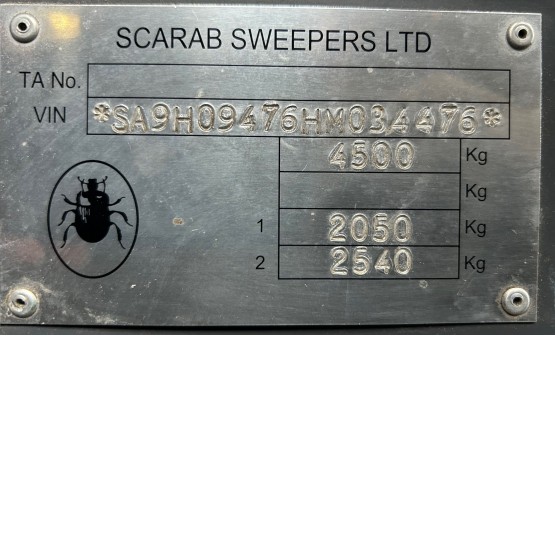 2017 SCARAB M25H ROAD SWEEPER in Compact Sweepers