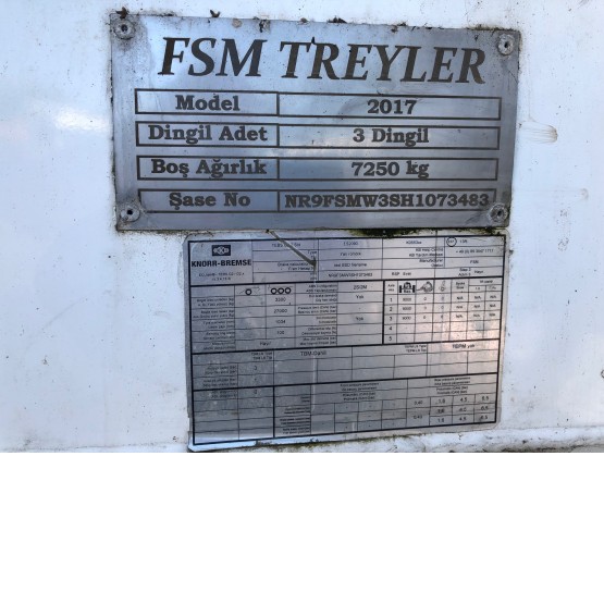 2017 FSM STEEL TANKER in Food & Chemical Tankers Trailers