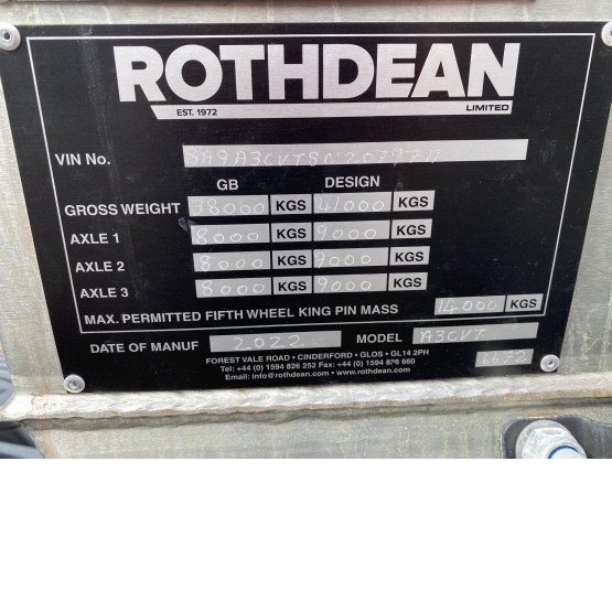 2022 Rothdean VACUUM TANKER in Vacuum Tankers Trailers