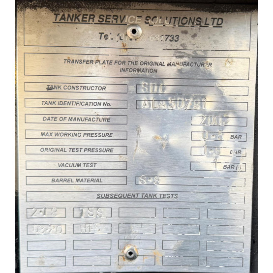 2003 SDC Waste Tanker in Vacuum Tankers Trailers
