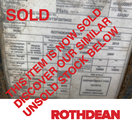 2015 Rothdean 304 3 LID DISC in Vacuum Tankers Trailers