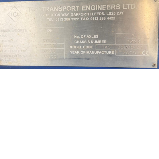 2009 TCL FOOD TANKER in Food & Chemical Tankers Trailers