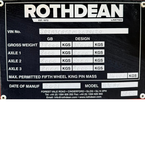 2021 Rothdean BULK TIPPER in Tipper Trailers Trailers