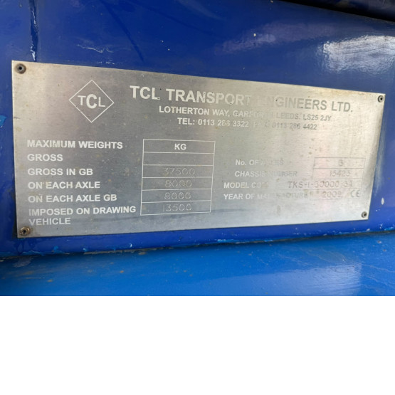 2009 TCL FOOD TANKER in Food & Chemical Tankers Trailers