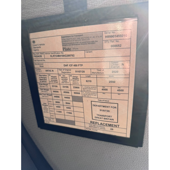 2020 DAF CF450 in 6x2 Tractor Units