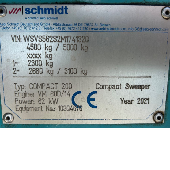2021 SCHMIDT  in Compact Sweepers