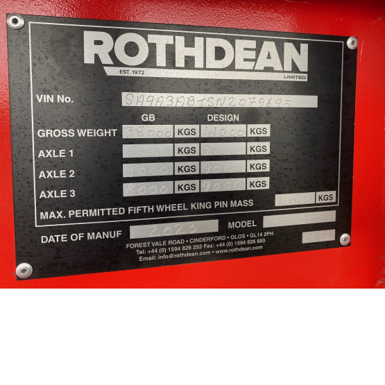 2023 Rothdean STEEL TIPPER in Tipper Trailers Trailers