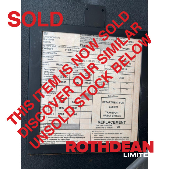 2016 RENAULT C320 in Gritters