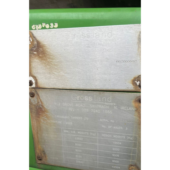 2003 Crossland  in Food & Chemical Tankers Trailers