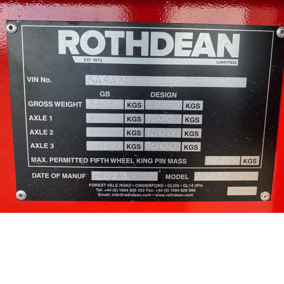 2023 Rothdean Rothdean in Tipper Trailers Trailers