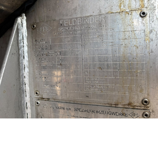 2002 Feldbinder FOOD TANKER in Food & Chemical Tankers Trailers