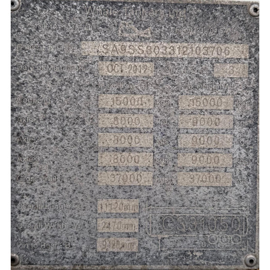 2012 WHALE  in Vacuum Tankers Trailers