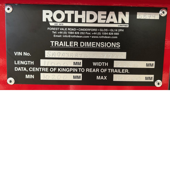 2025 Rothdean BULK TIPPER in Tipper Trailers Trailers