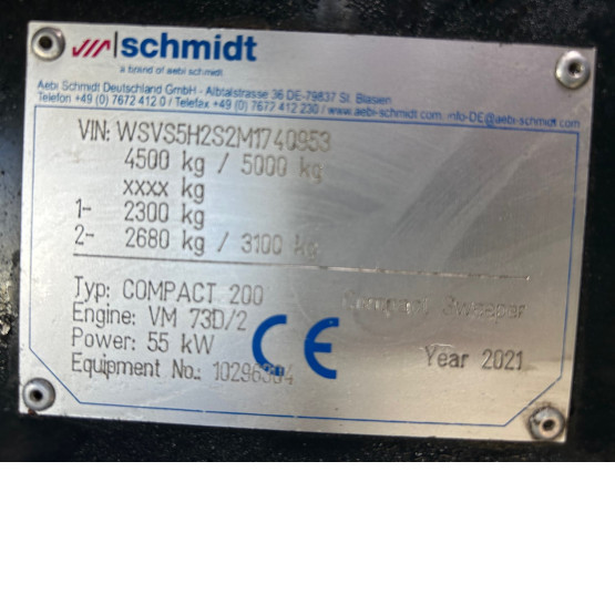 2021 SCHMIDT SWINGO 200 + in Compact Sweepers