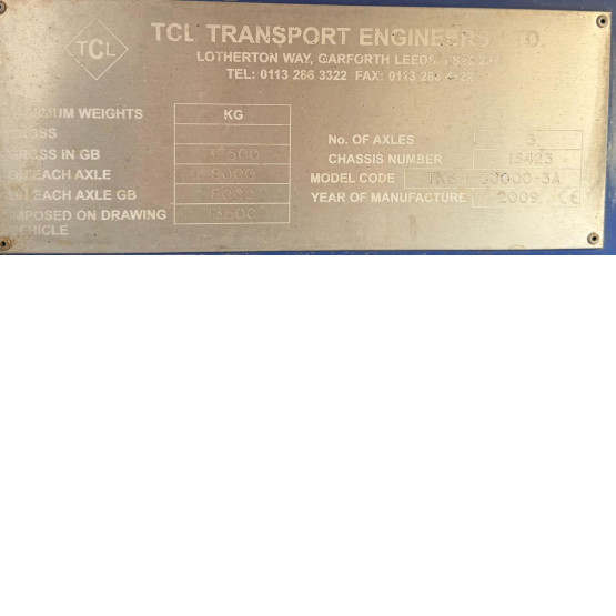 2009 TCL FOOD TANKER in Food & Chemical Tankers Trailers