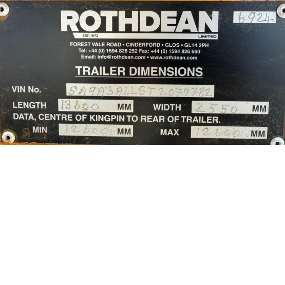 2026 Rothdean STEP FRAME LOWLOADER in Lowloaders Trailers