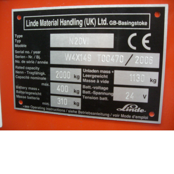 2006 LANSING LINDE N20 in Other