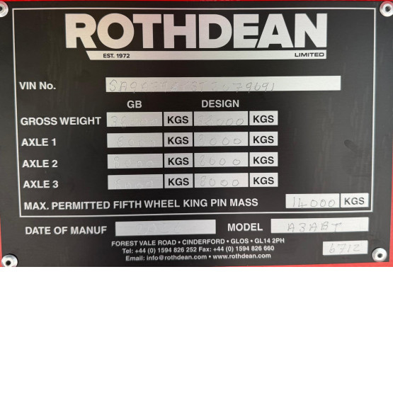 2026 Rothdean STEEL TIPPER in Tipper Trailers Trailers