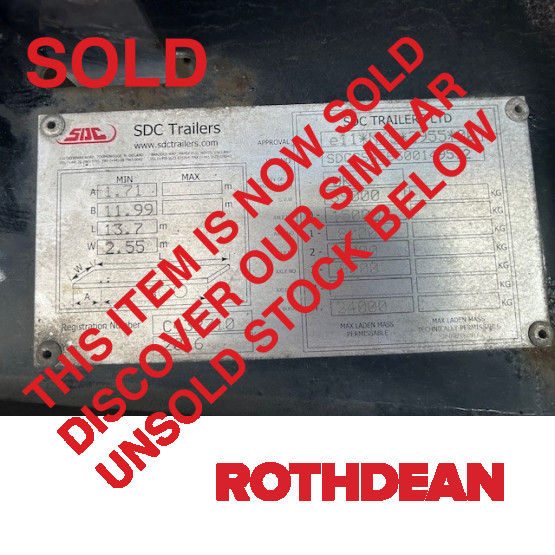 2016 SDC CURTAIN SIDED in Curtain Siders Trailers