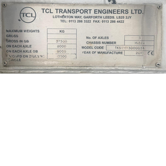 2010 TCL TANKER in Vacuum Tankers Trailers