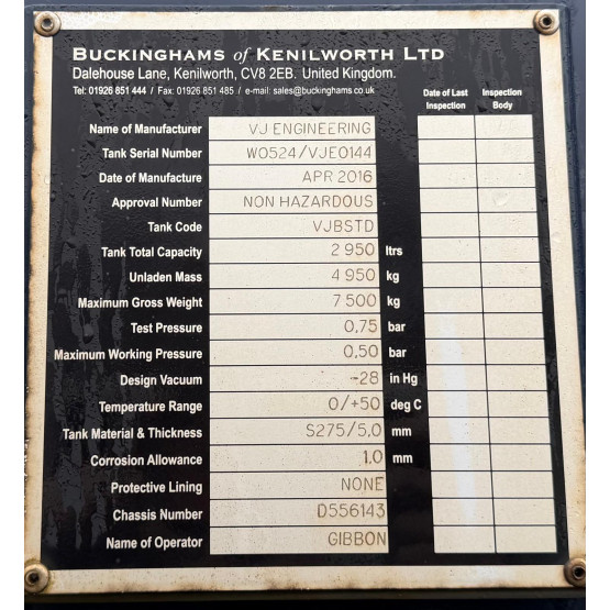 2016 IVECO DAILY 70C17 in Gulley Suckers and Jetters