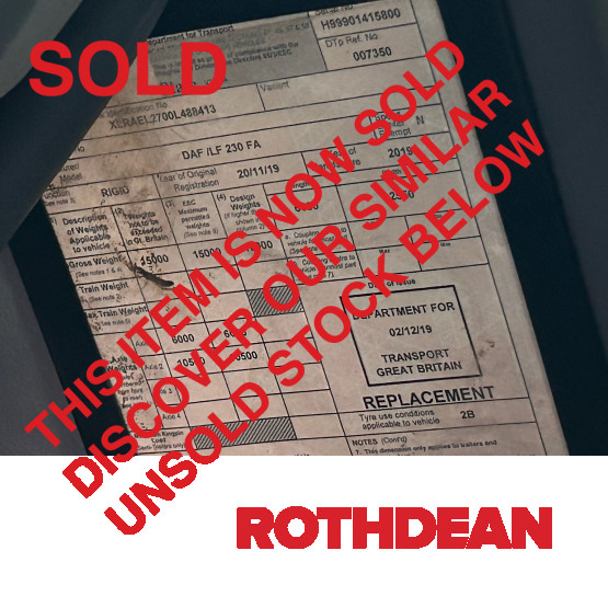 2018 DAF LF230 ROAD SWEEPER in Truck Mounted Sweepers