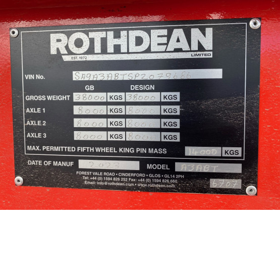 2023 ROTHDEAN BULK TIPPER TRAILER in Tipper Trailers Trailers