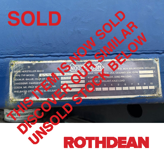 1985 NOOTEBOOM LOW LOADER in Lowloaders Trailers